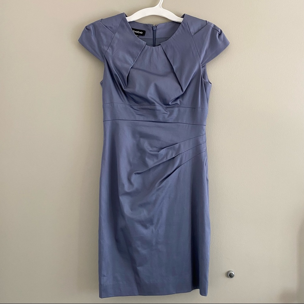 Bebe Orgami Pleated Dress (Size S)